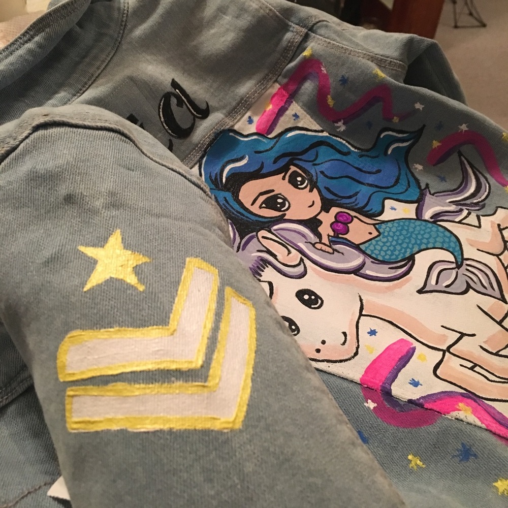 Hand Painted Jean Jacket